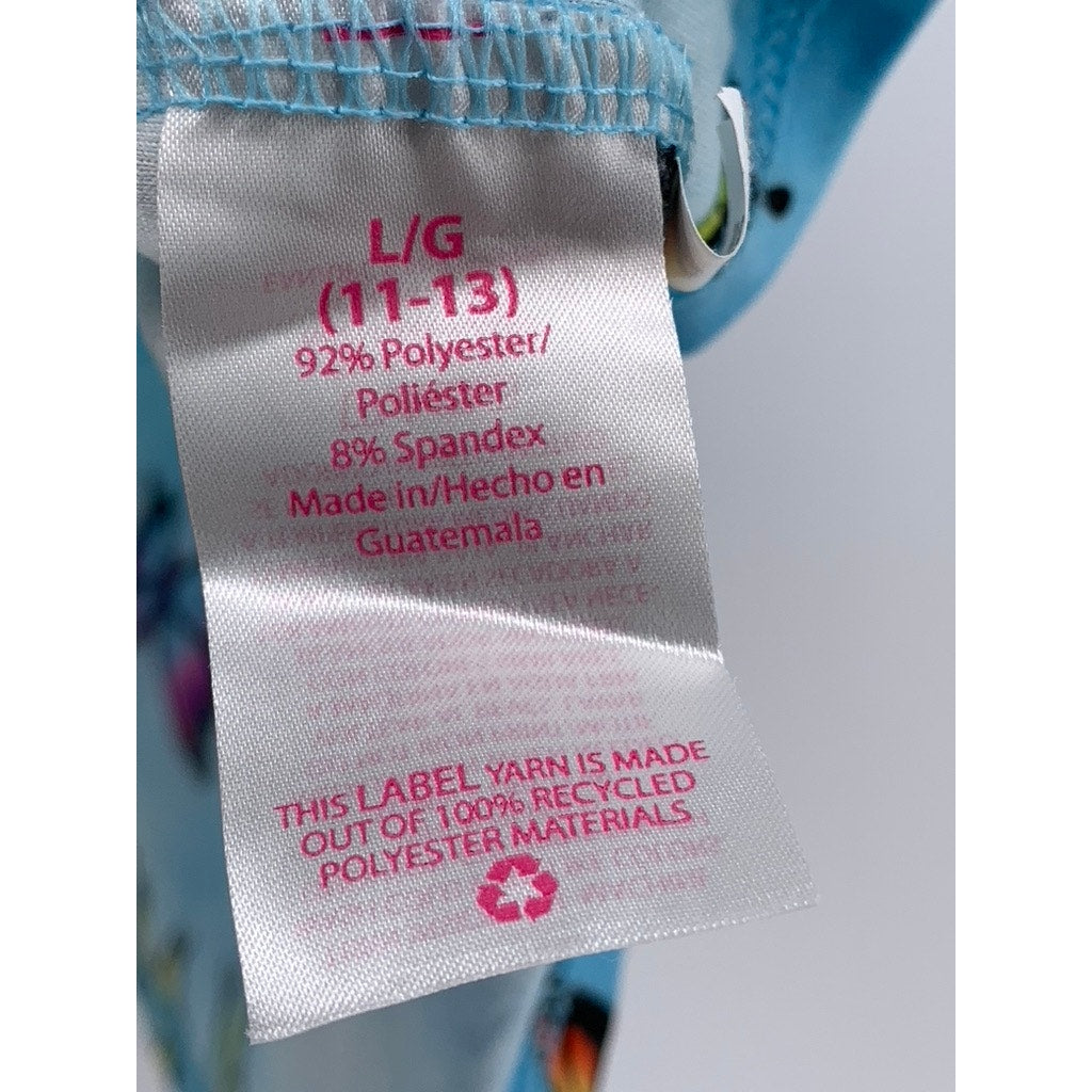 NO BOUNDARIES Girls' Light Blue Butterfly Print Tank Top SZ L(11-13)