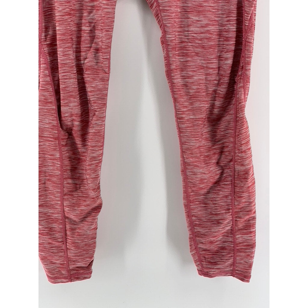 UNBRANDED Women's Pink Printed Cropped Leggings SZ 2XL