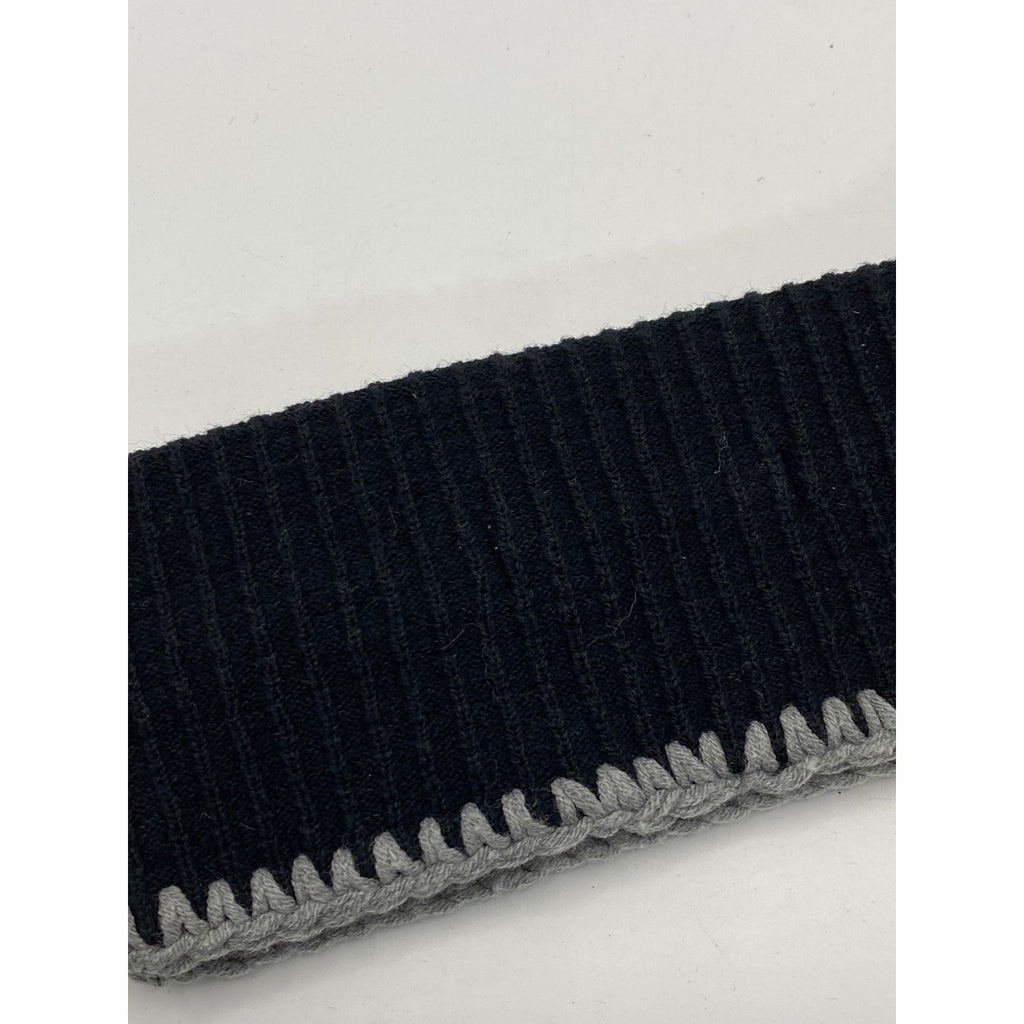 SPARKLING PIECE Women's Black-White Patch Embroidered Headband SZ OS