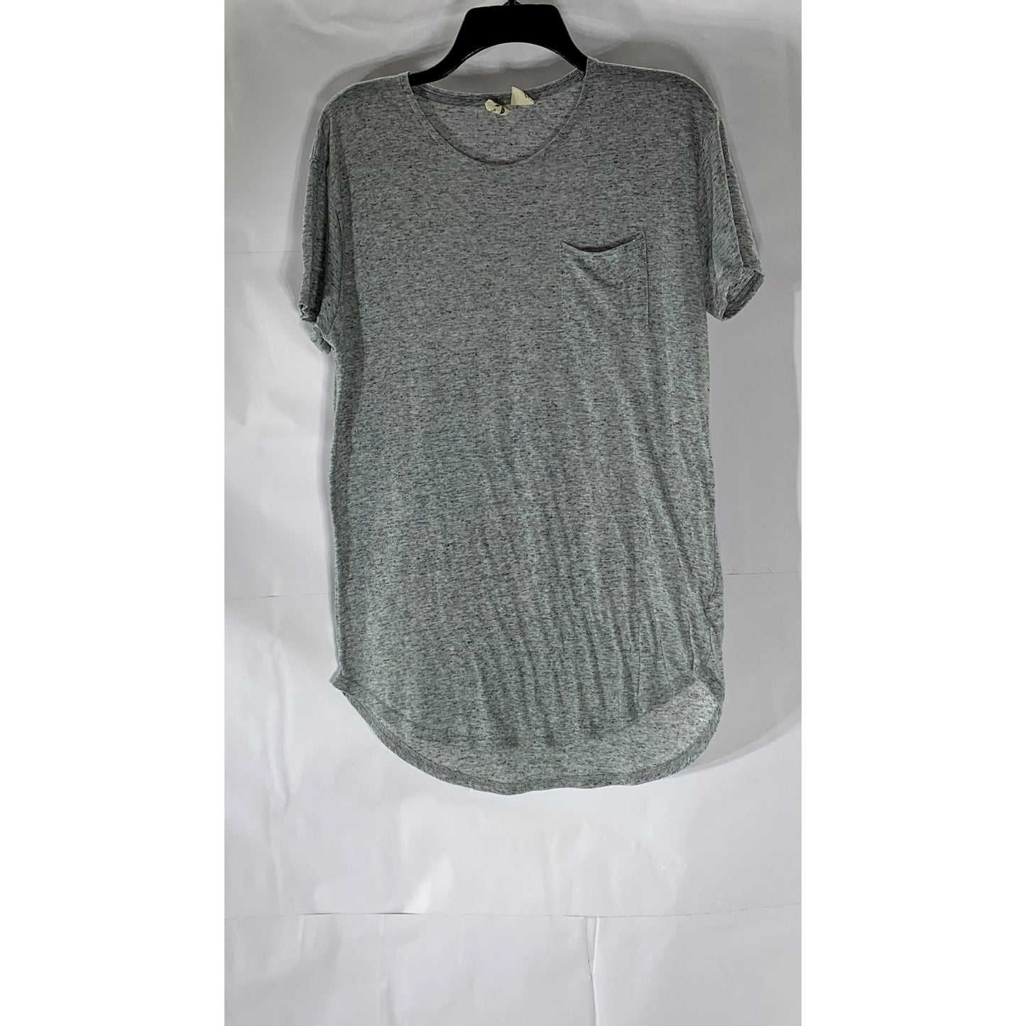 ANTHROPOLOGIE THREE FEATHER Women's Heathered Gray Crewneck Oversized Top SZ S
