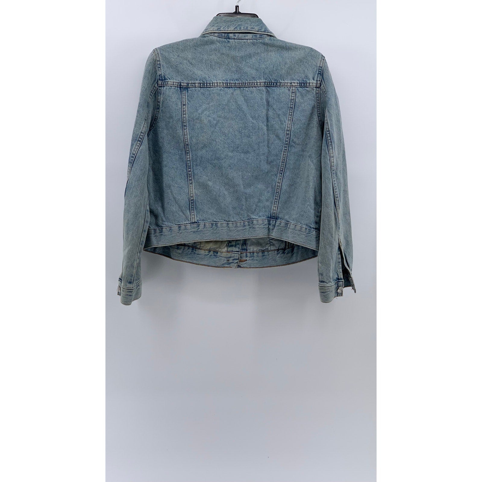 DIVIDED By H&M Women's Blue Denim Button-Up Long Sleeve Jean Jacket SZ M
