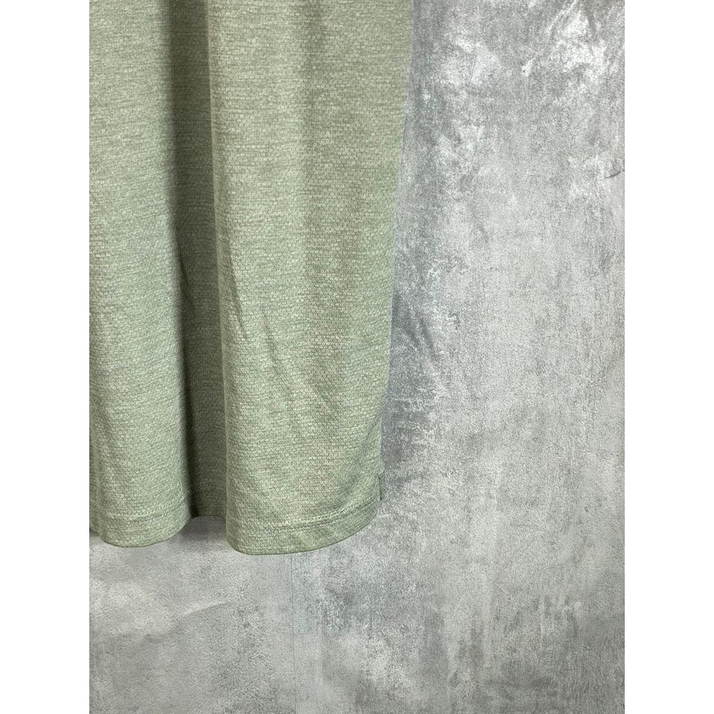 DULUTH TRADING CO Men's Green Armachillo Cooling Relaxed Fit Polo Shirt SZ XL