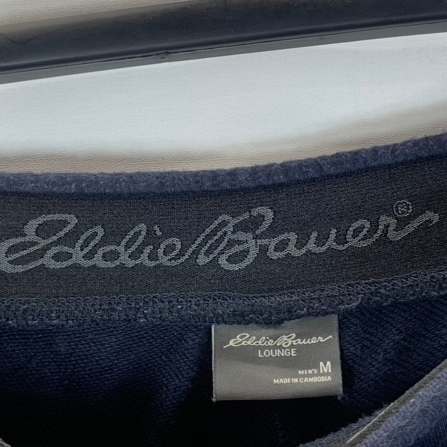 EDDIE BAUER Men's Navy Super Soft Drawstring Pull-On Lounge Jogger Pants SZ M