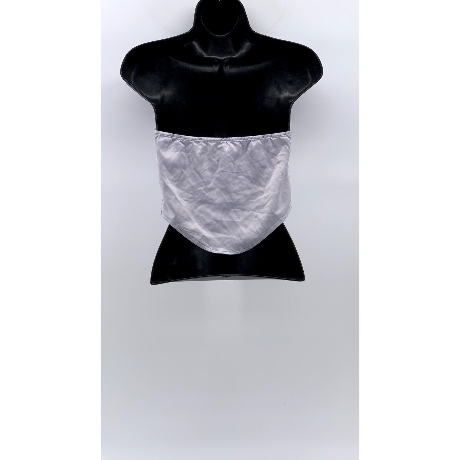 UBRANDED Women's Lilac Satin Strapless Corset Crop Top SZ S
