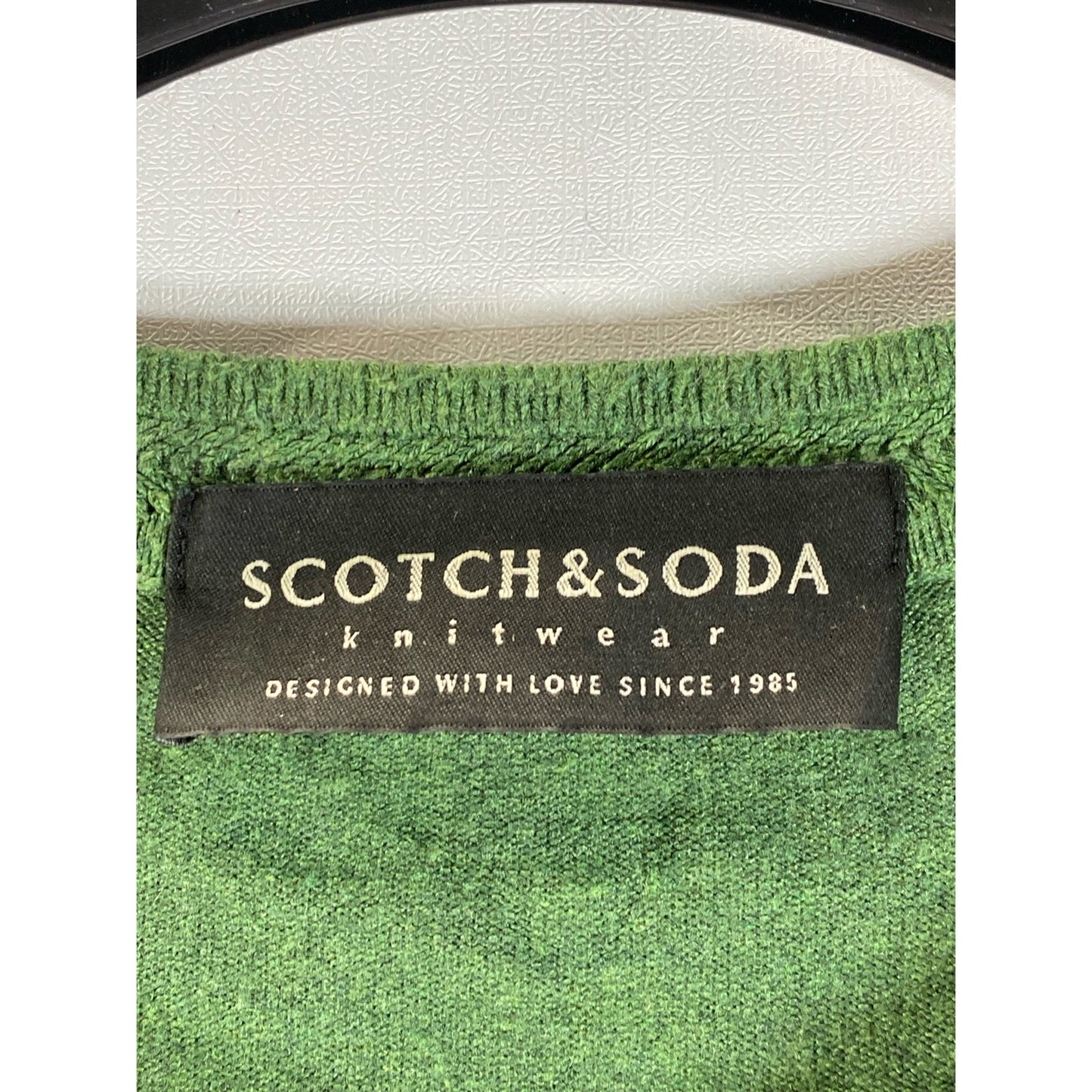 SCOTCH & SODA Amsterdam Men's Green Knit Crewneck Pullover Sweater SZ M