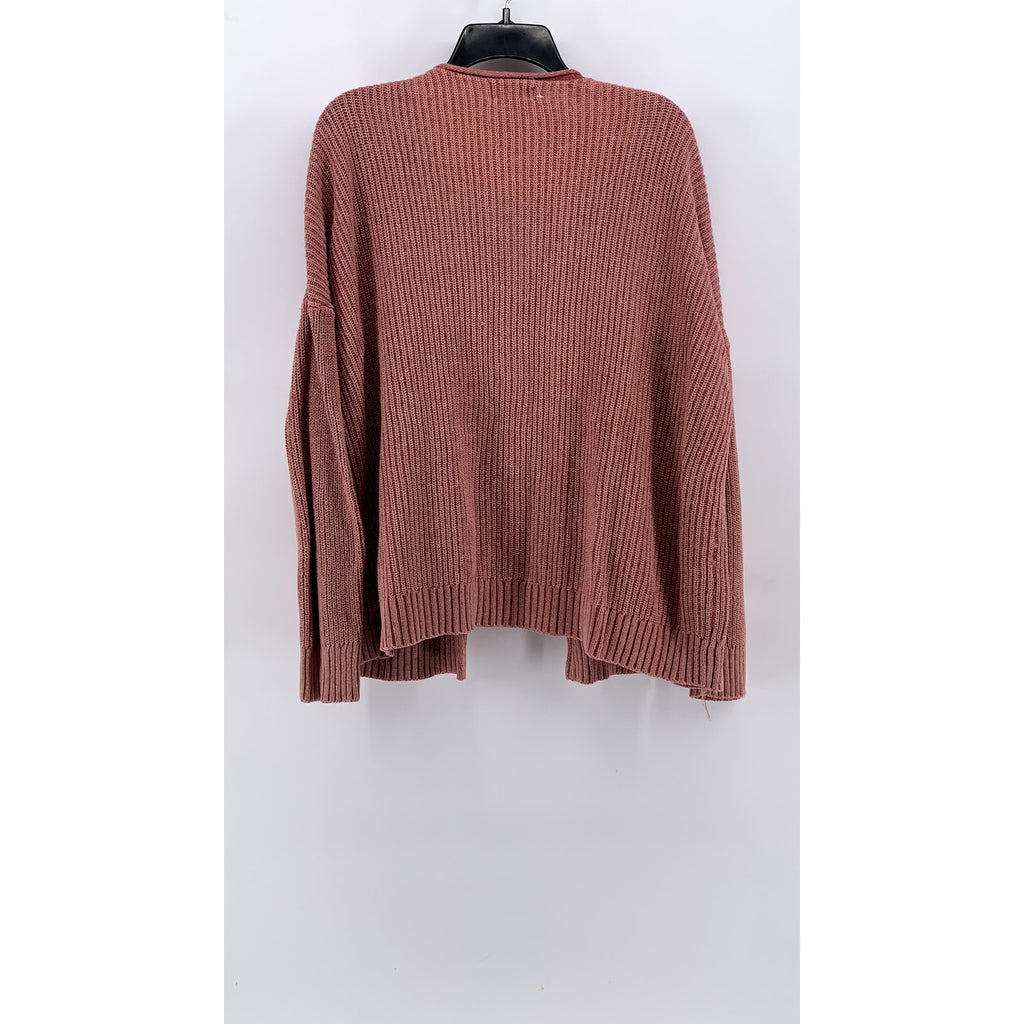 UNIVERSAL THREAD Women's Salmon Pink Knit Open-Front Cardigan SZ M