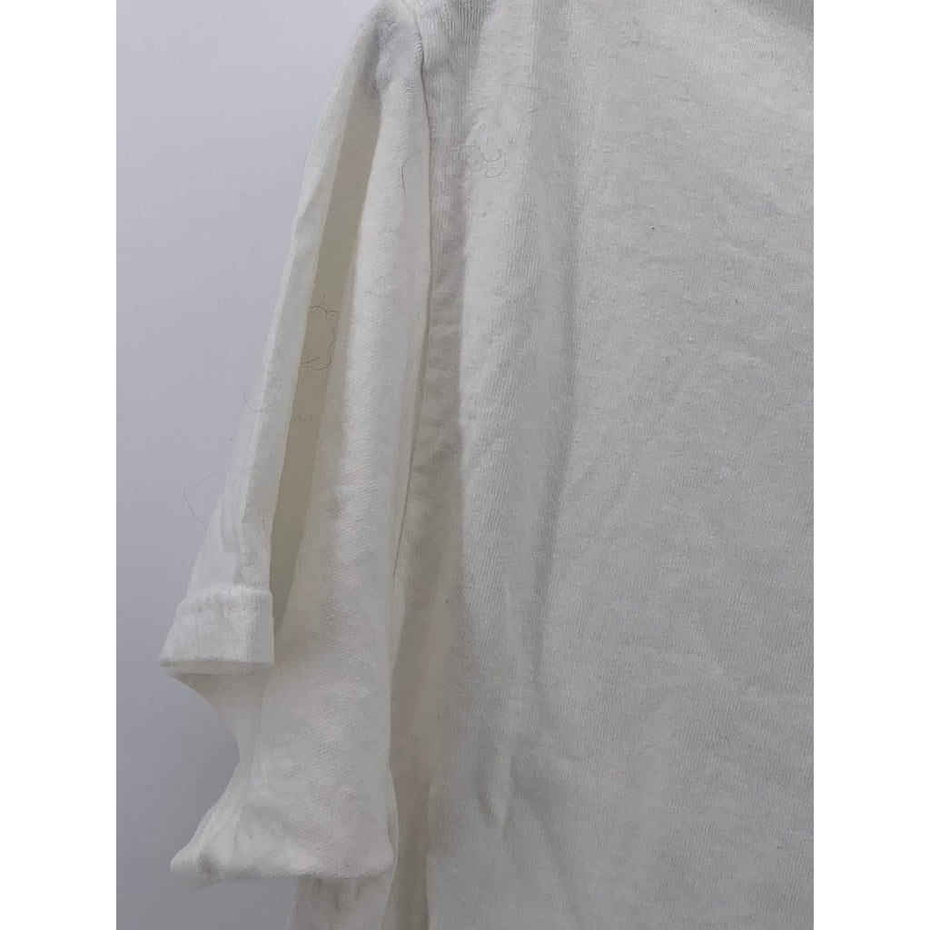 FRUIT OF THE LOOM Men's White New York Logo Crewneck Short Sleeve T-Shirt SZ M