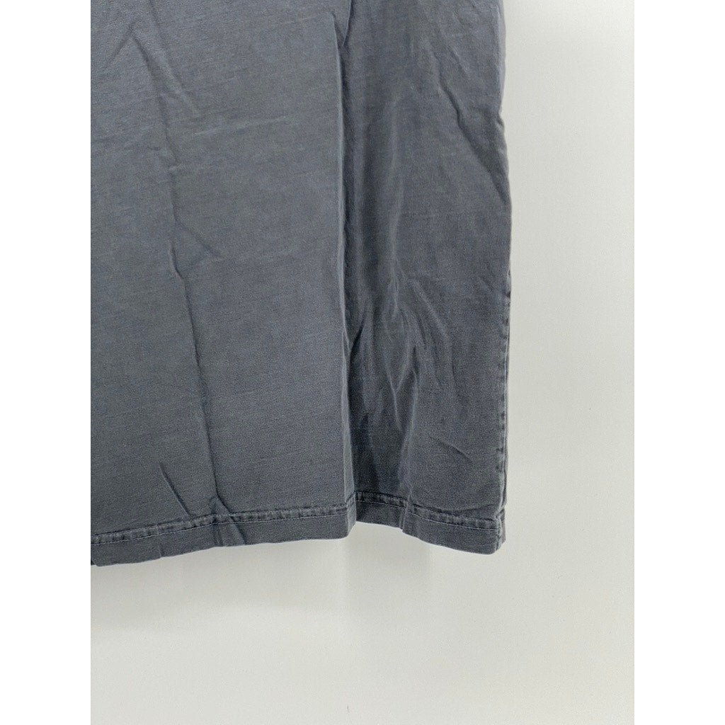 ONLYNY Men's Washed Gray Solid Crewneck Short Sleeve Casual T-Shirt SZ S