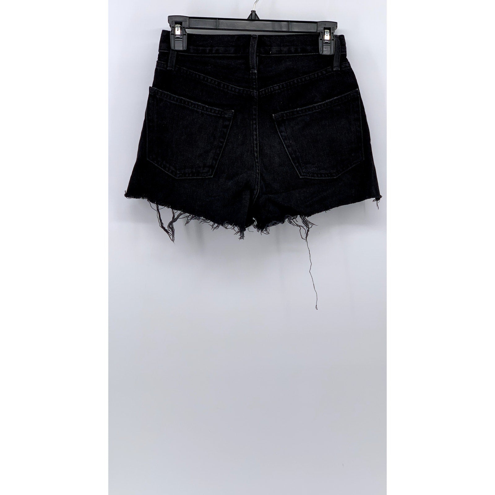 FRAME DENIM Women's Nightingale Black Le Original Tulip Cut-Off Shorts SZ 25