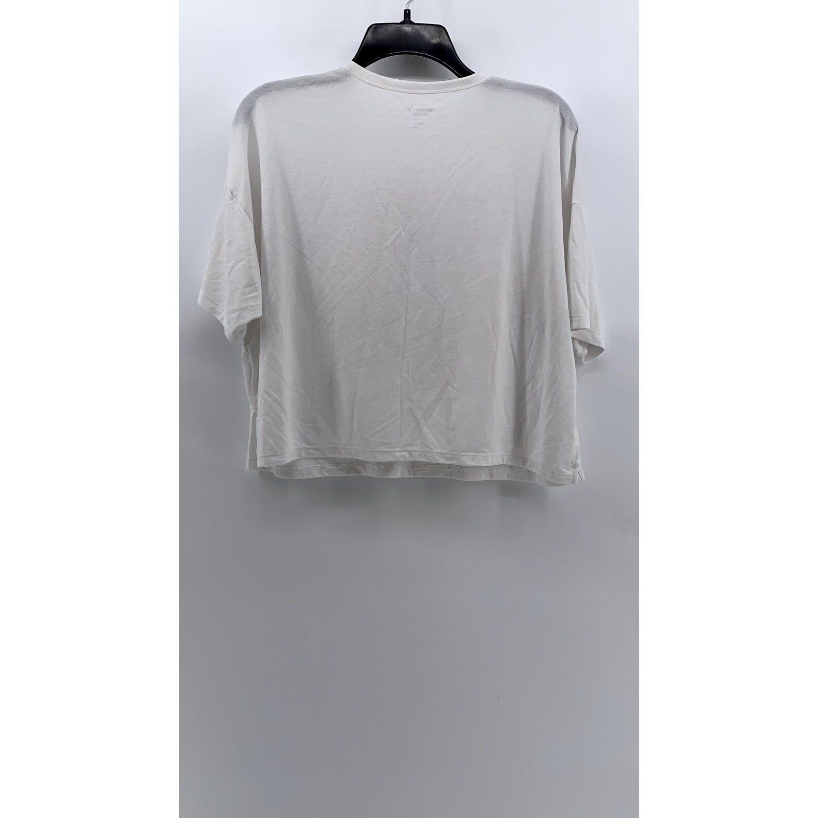 OLD NAVY ACTIVE Women's White Choose Happy Short Sleeve Top SZ S