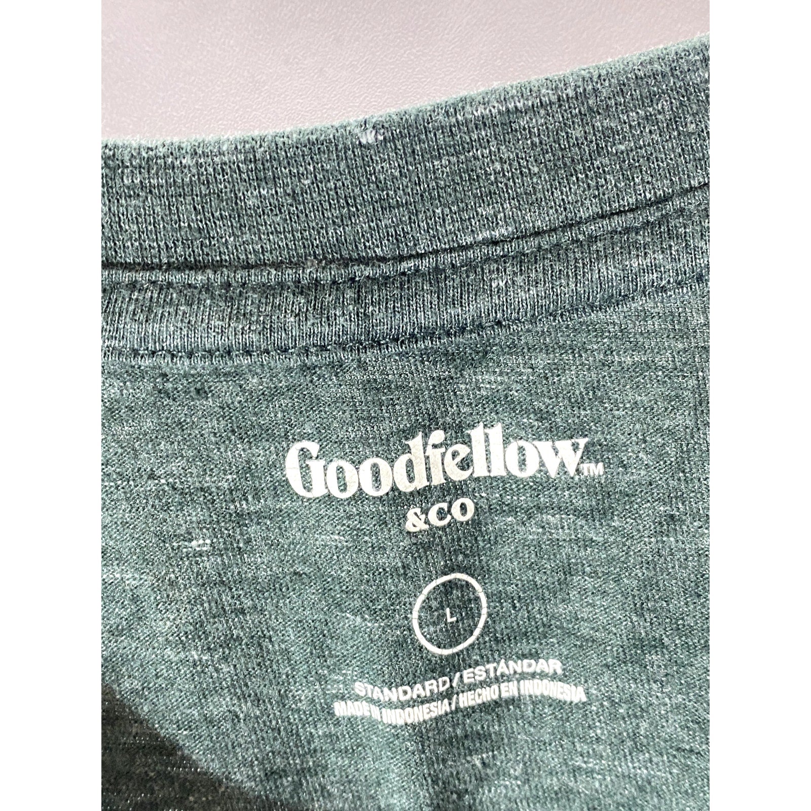 GOODFELLOW & CO Men’s Emerald Green Standard Fit Long Sleeve Henley Shirt SZ L