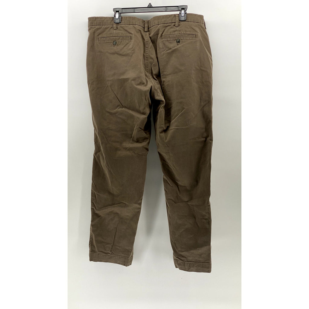 JOSEPH ABBOUD Men's Brown Straight-Leg Stretch Chino Pants SZ 40X32