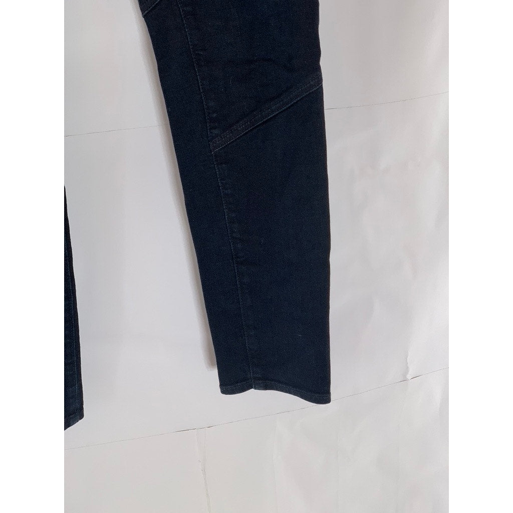 ADRIANO GOLDSCHMIED Women's Blue The Moto Zipper Hem Skinny Jean Leggings SZ 29