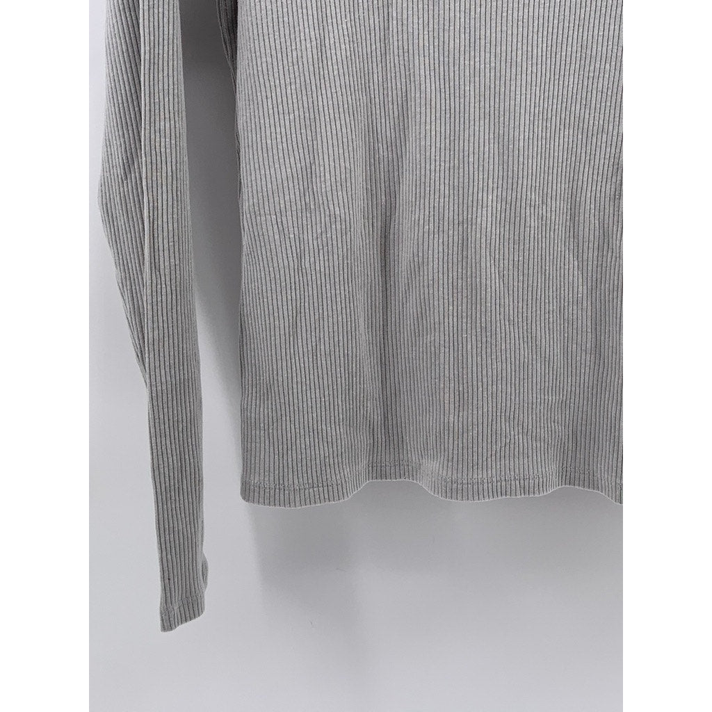 OLD NAVY Women's Gray Ribbed Long-Sleeve Turtleneck Top SZ L