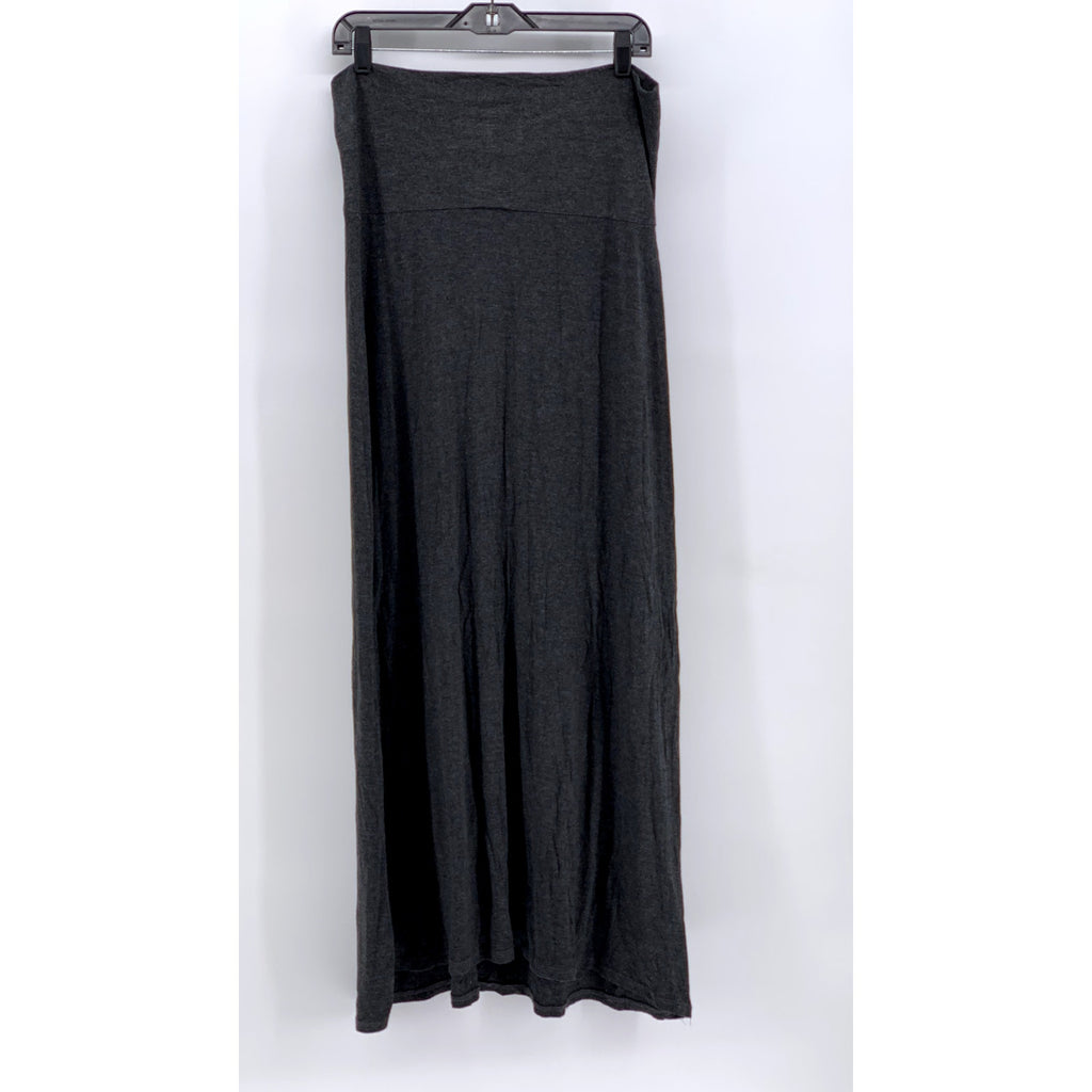 DOUBLE TAKE Women's Charcoal Gray Maxi Skirt SZ L