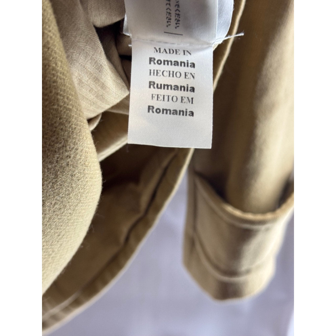 SEE BY CHLOE Women's Tan Double Breast Two-Button Notch Lapel Wool Coat SZ 2