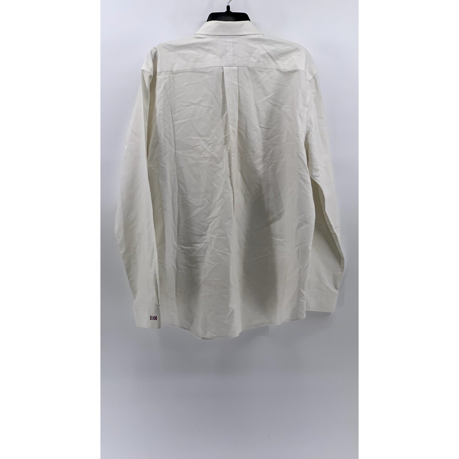 L.L.BEAN Men’s White Solid Slightly Fitted Button-Up Shirt SZ 16.5