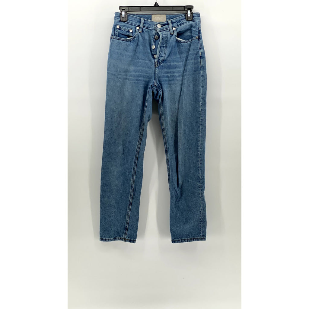 EVERLANE Women's Blue Denim The 90's Cheeky Organic Cotton Regular Fit Jean SZ25