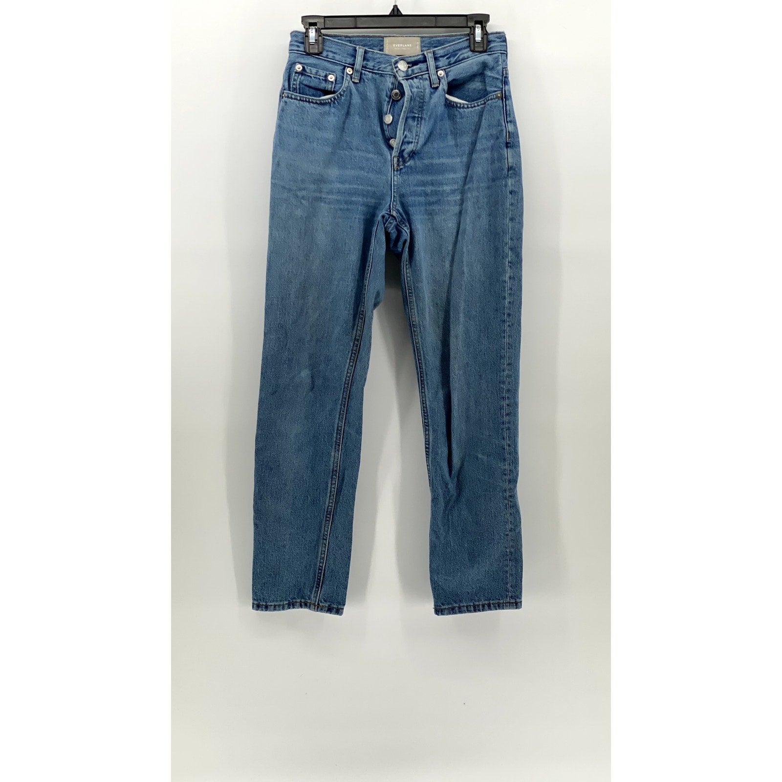 EVERLANE Women's Blue Denim The 90's Cheeky Organic Cotton Regular Fit Jean SZ25