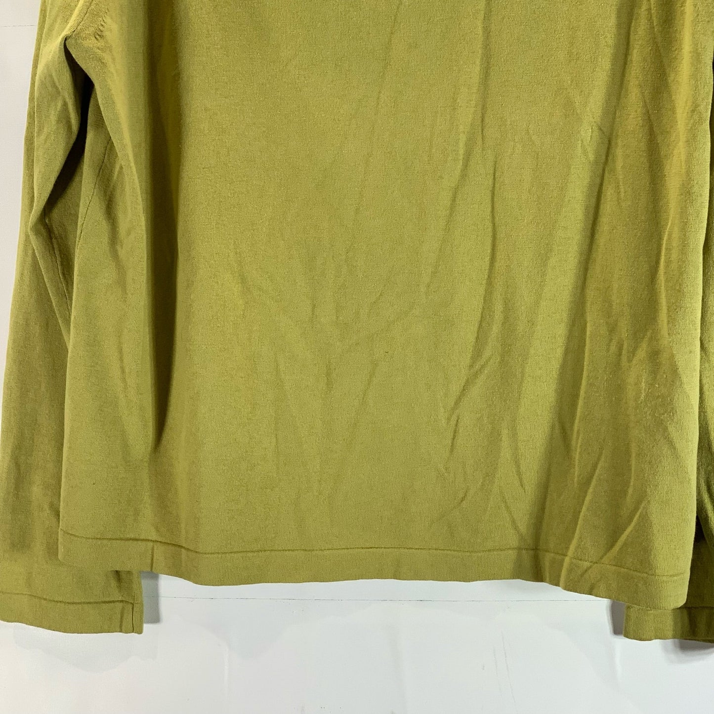 BANANA REPUBLIC Men's Green Cotton-Blend Luxe V-Neck Long Sleeve Sweater SZ XL