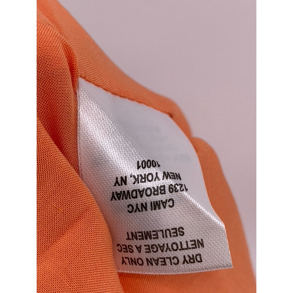 CAMI NYC Women’s Orange Linen High Rise Shorts SZ 10