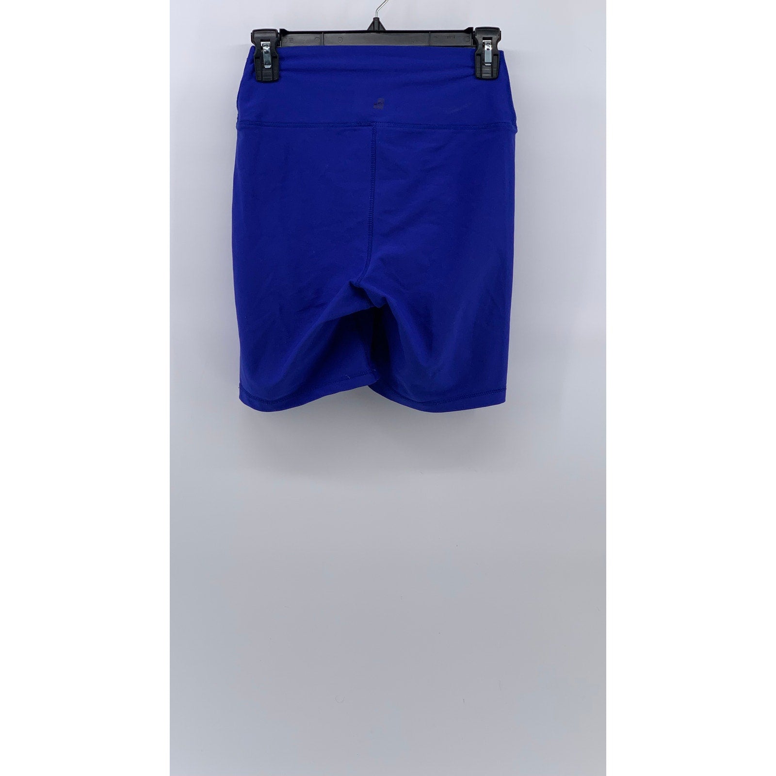 WEWOREWHAT Women's Blue Pull-On Casual High Rise Biker Shorts SZ M