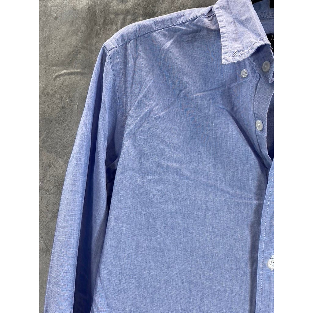 J.CREW Men's Light Blue Flex Washed Slim-Fit Button-Up Long Sleeve Shirt SZ S
