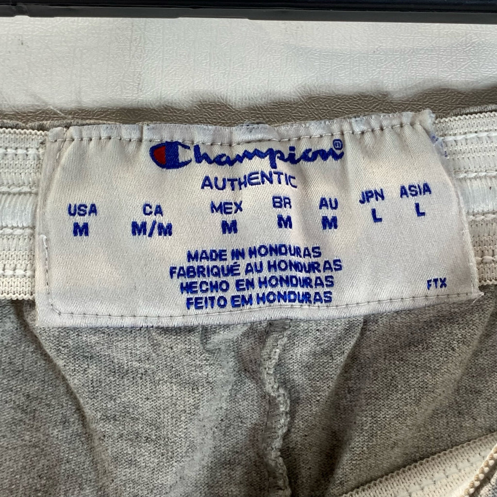 CHAMPION Men's Light Gray Regular-Fit Solid Pull-On Sweat Shorts SZ M