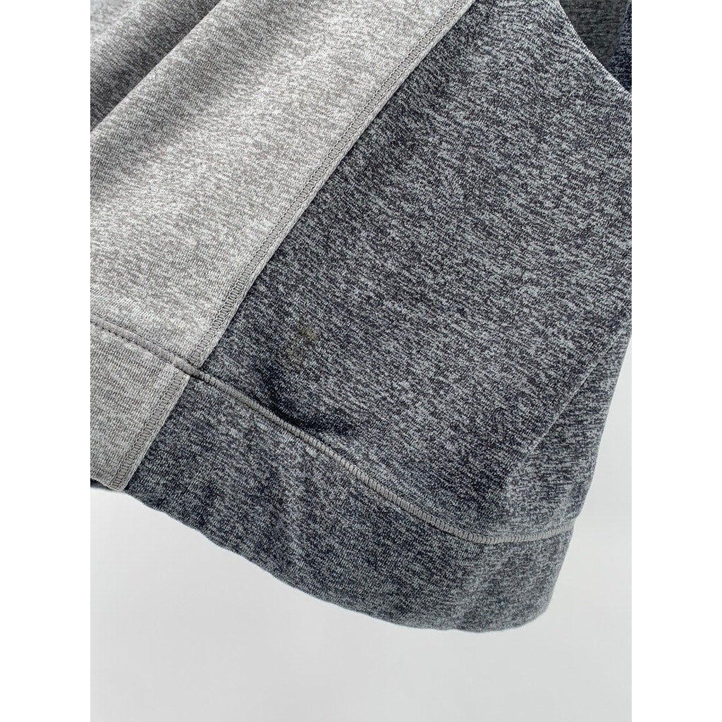 WEME Women's Heather Gray Active Halter Sleeveless  Cropped Top SZ S