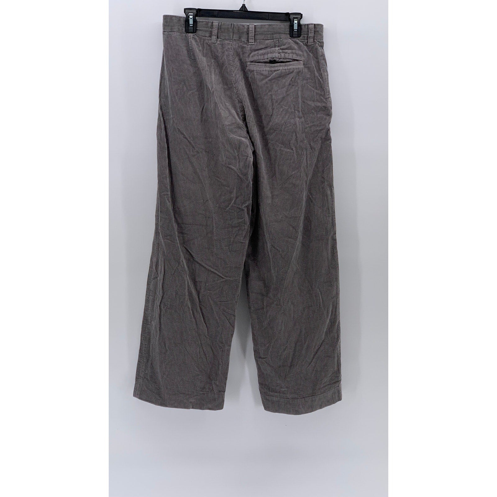 COS Men's Gray Corduroy Relaxed Fit Straight-Leg Casual Pant SZ 34R