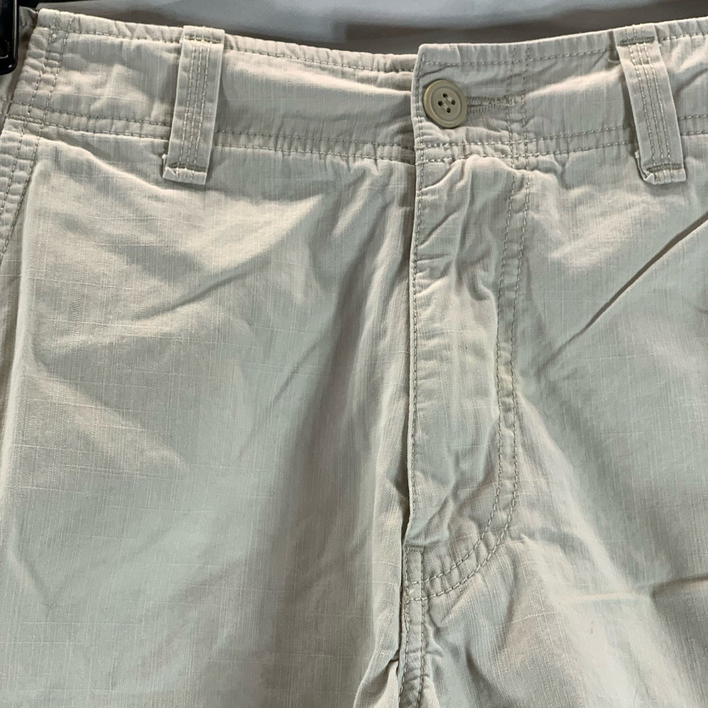 LUCKY BRAND BY GENE MONTESANO Men's Beige Regular-Fit Chino Shorts SZ 32