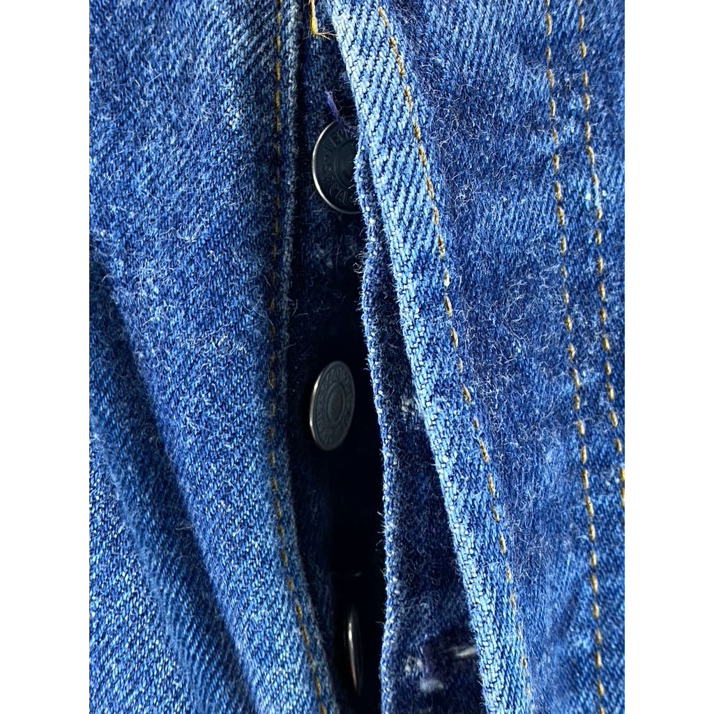 LEVI'S Men's Blue 501 Vintage Straight-Fit Five-Pocket Button-Fly Jeans SZ 31X34