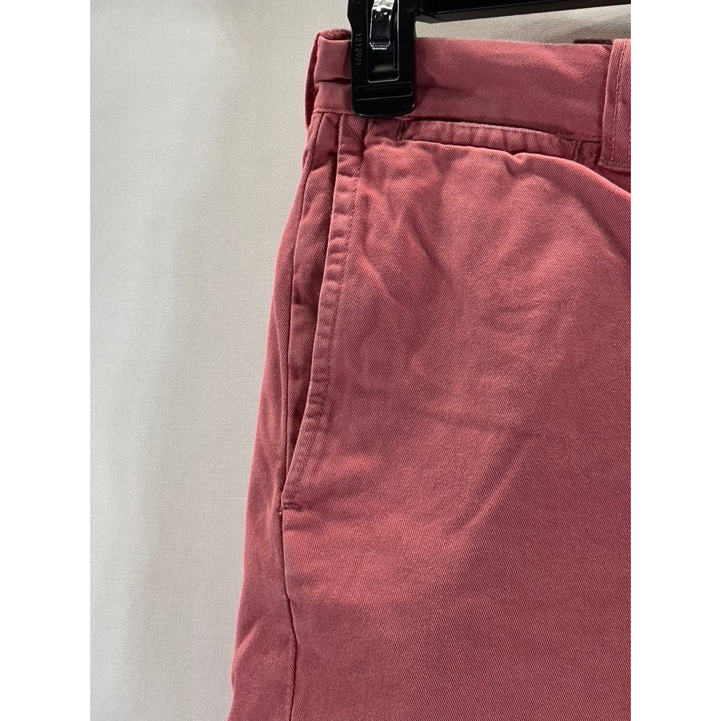 J.CREW Men's Red Pink Cotton Stanton 7" Chino Shorts SZ 32