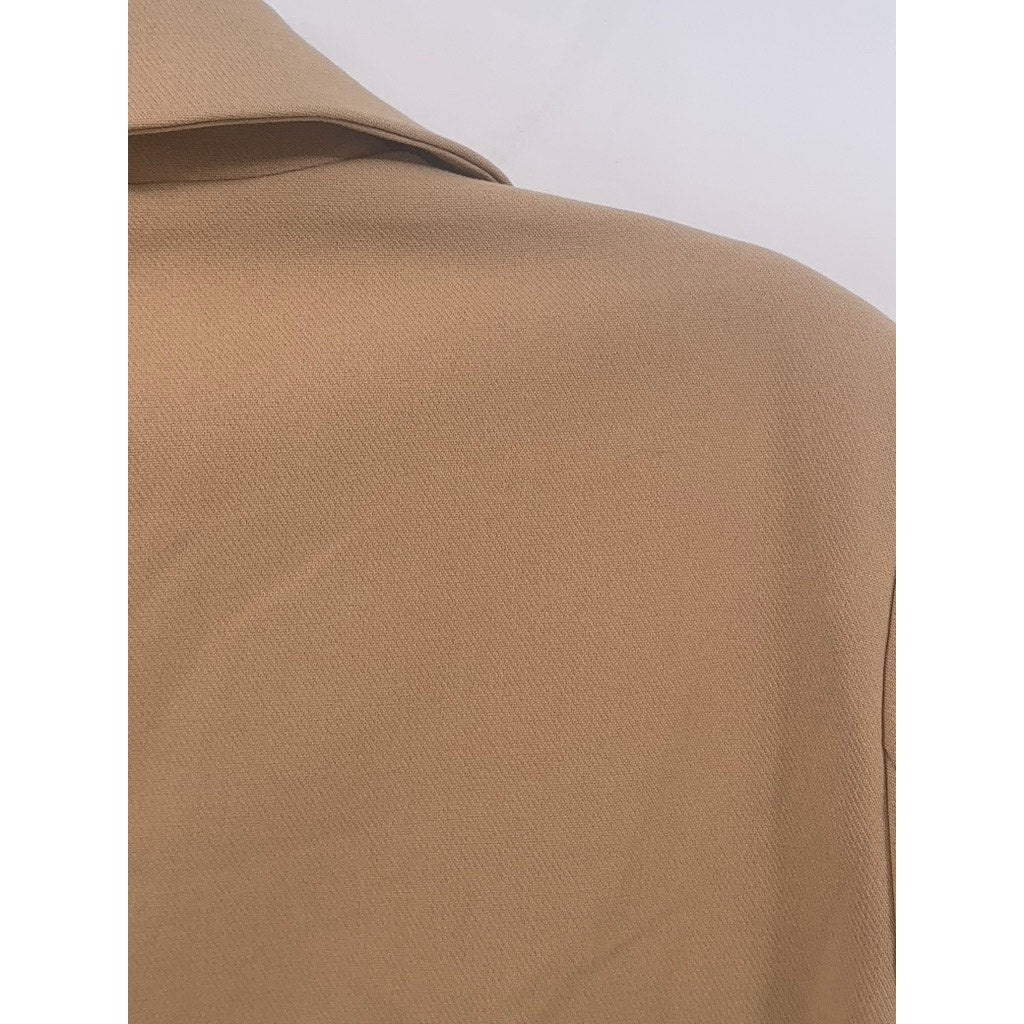 URBAN OUTFITTERS Women's Camel Brown Two-Button Notch Collar Blazer SZ M