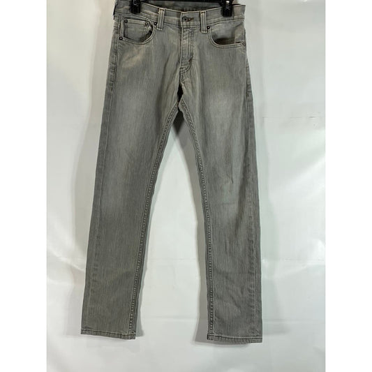 LEVI'S Men's Light Grey Vintage 511 Skinny Five-Pocket Jean SZ 30X30