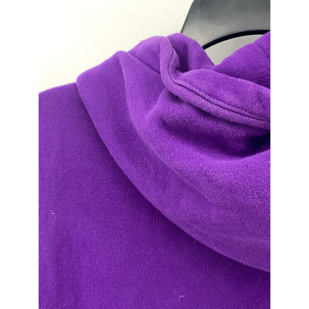 ARITZIA TNA Women’s Dark Purple Half-Zip Long Sleeve Hooded Sweater SZ S