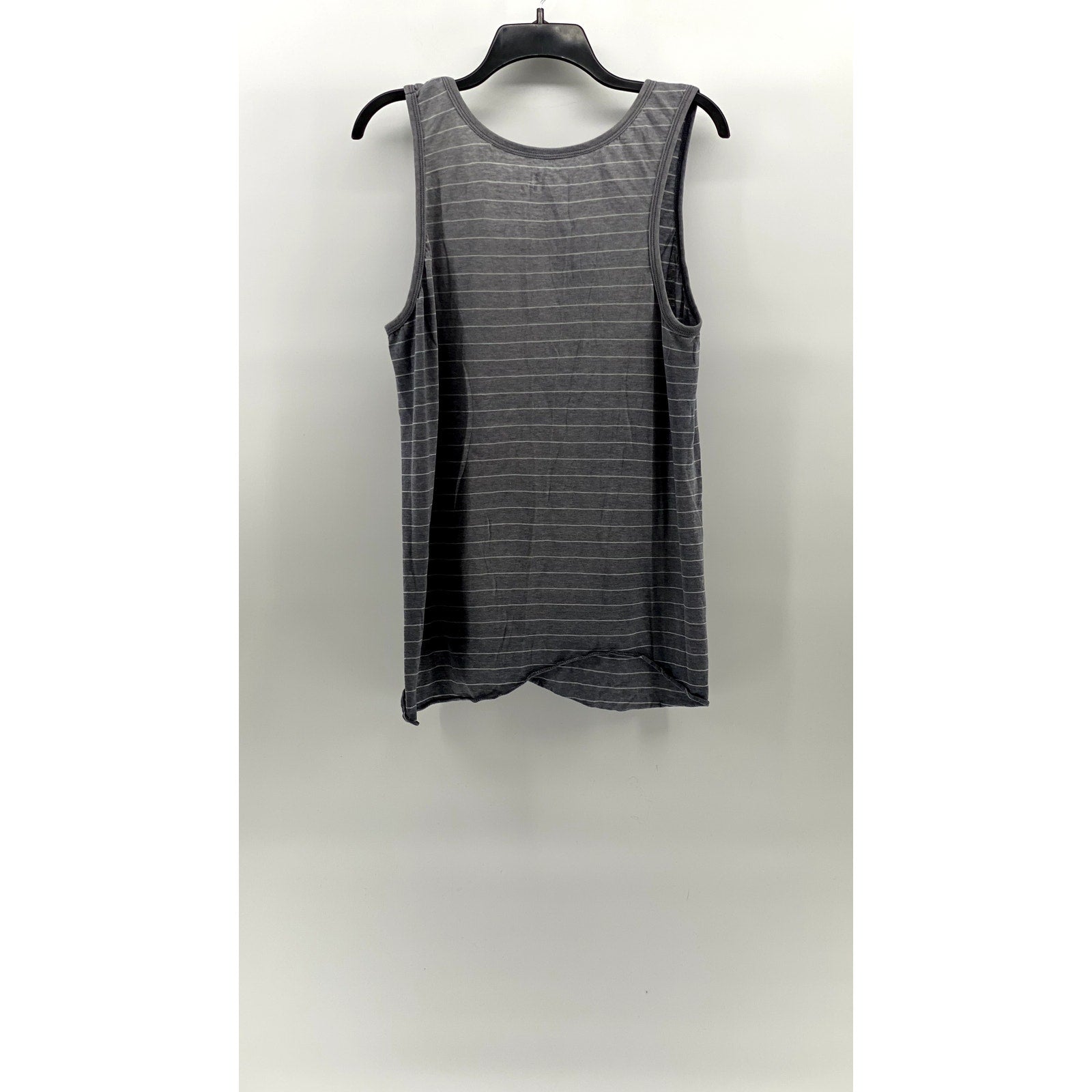 B2 Women's Blue Striped Scoop-Neck Sleeveless Tank Top SZ M