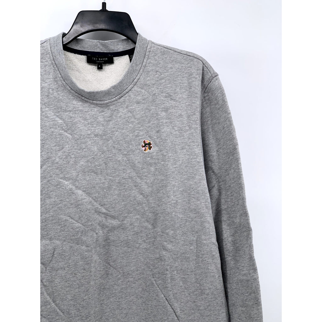 TED BAKER LONDON Men's Gray Hatton Crewneck Long Sleeve Casual Sweatshirt SZ4(L)