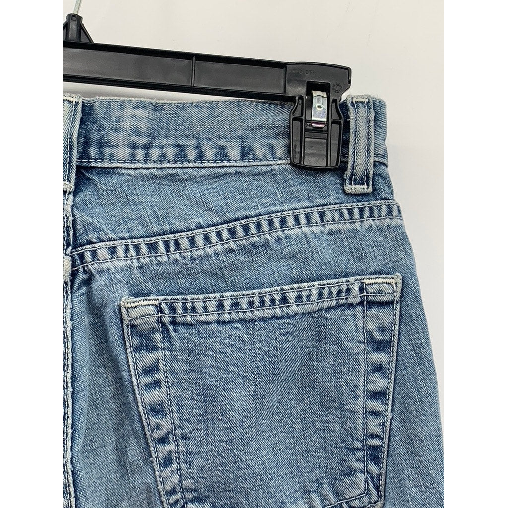 GAP Women's Blue Denim Flare Leg Cargo Jeans SZ 1