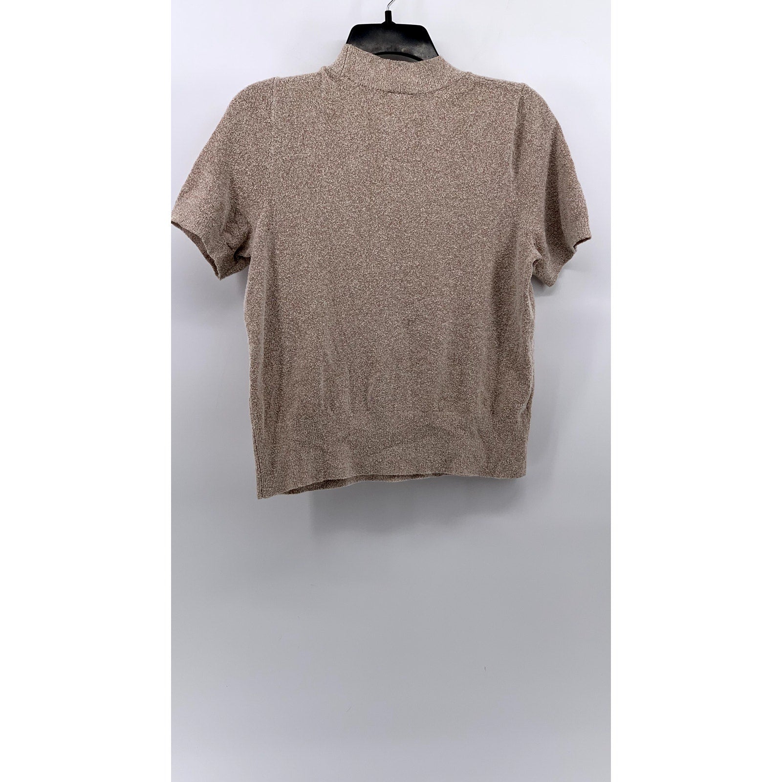 ANN TAYLOR FACTORY Women's Beige Knit Cotton-Blend Sweater Top SZ M