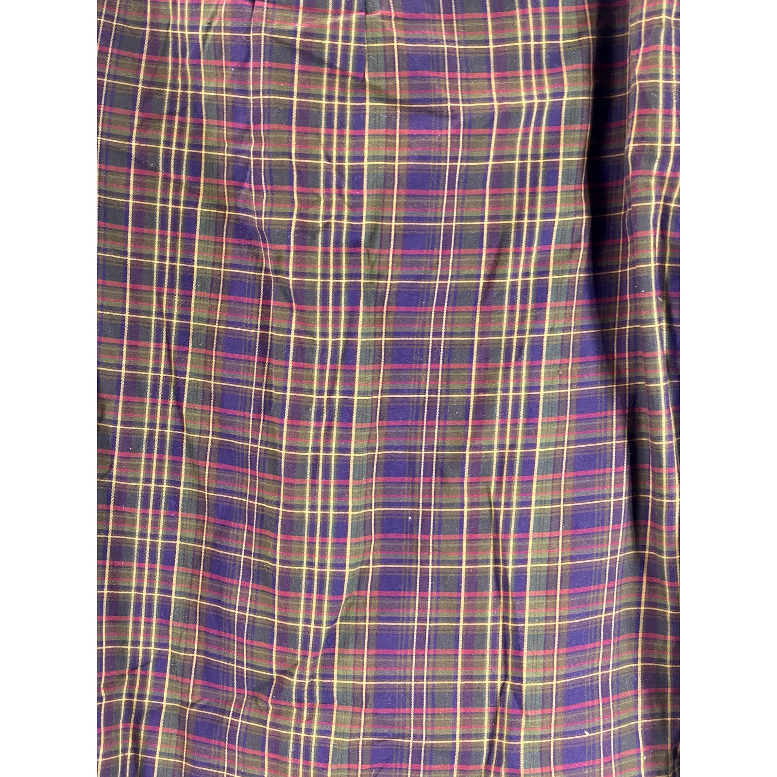 RALPH LAUREN Men's Purple/Green Plaid Button-Up Long Sleeve Shirt SZ M