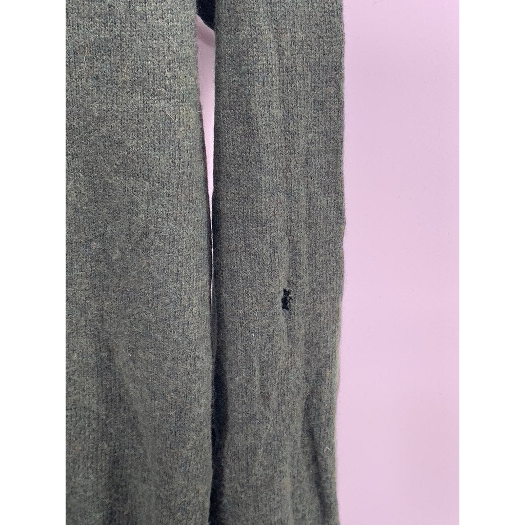 1901 Men's Dark Green Wool-Cashmere Crewneck Pullover Long Sleeve Sweater SZ S