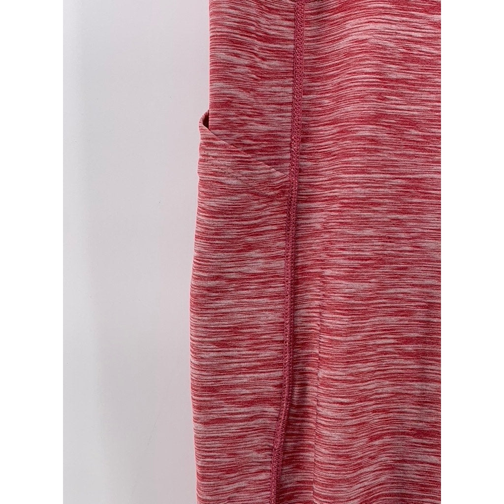 UNBRANDED Women's Pink Printed Cropped Leggings SZ 2XL