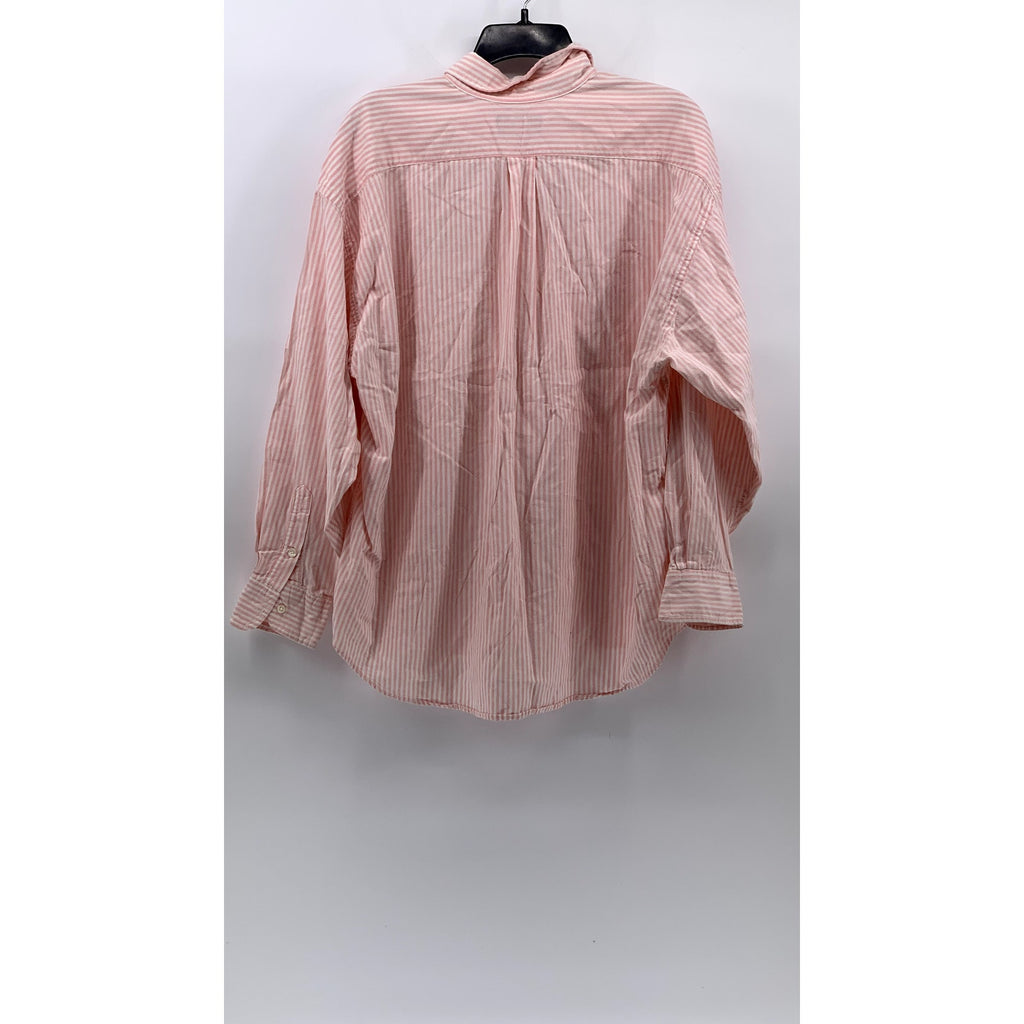 CHARTER CLUB Men's Vintage Pink Striped Button-Up Long Sleeve Regular Shirt SZ16