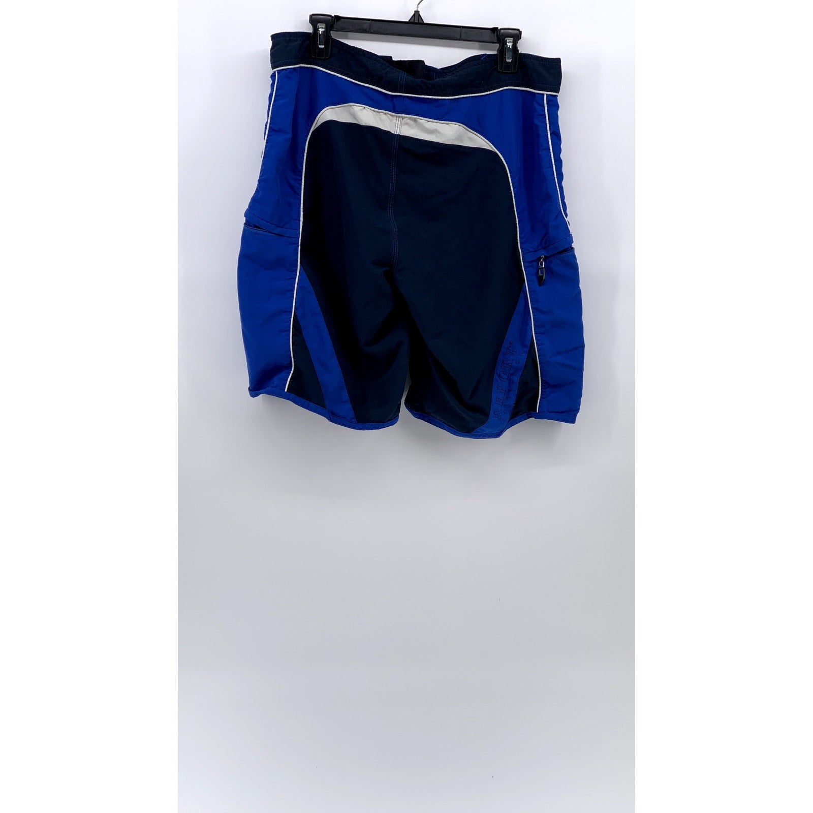 REPORT COLLECTION Men's Navy-Blue Pull-On Swim Board Shorts SZ 32