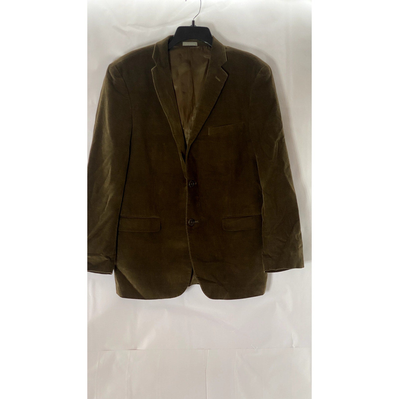 ARCHITECT Men's Dark Brown Corduroy Two-Button Notch Lape Blazer SZ 40R