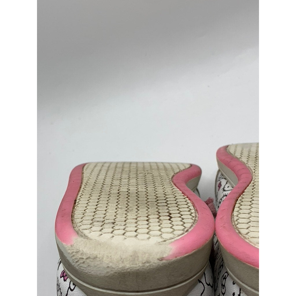 HELLO KITTY Girls' Pink-White Graphic Sneakers SZ 1