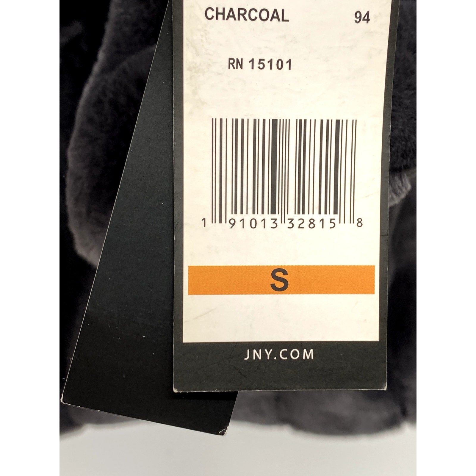 JONES NEW YORK Women's Gray Faux Fur Open Front Coat SZ S