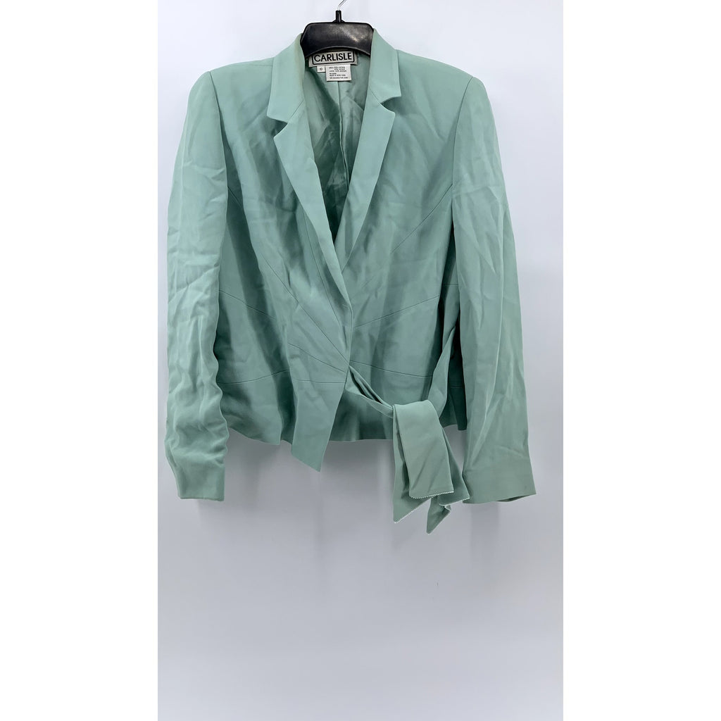 CARLISLE Women's Vintage Teal 3pc Pant Suit Set SZ 10