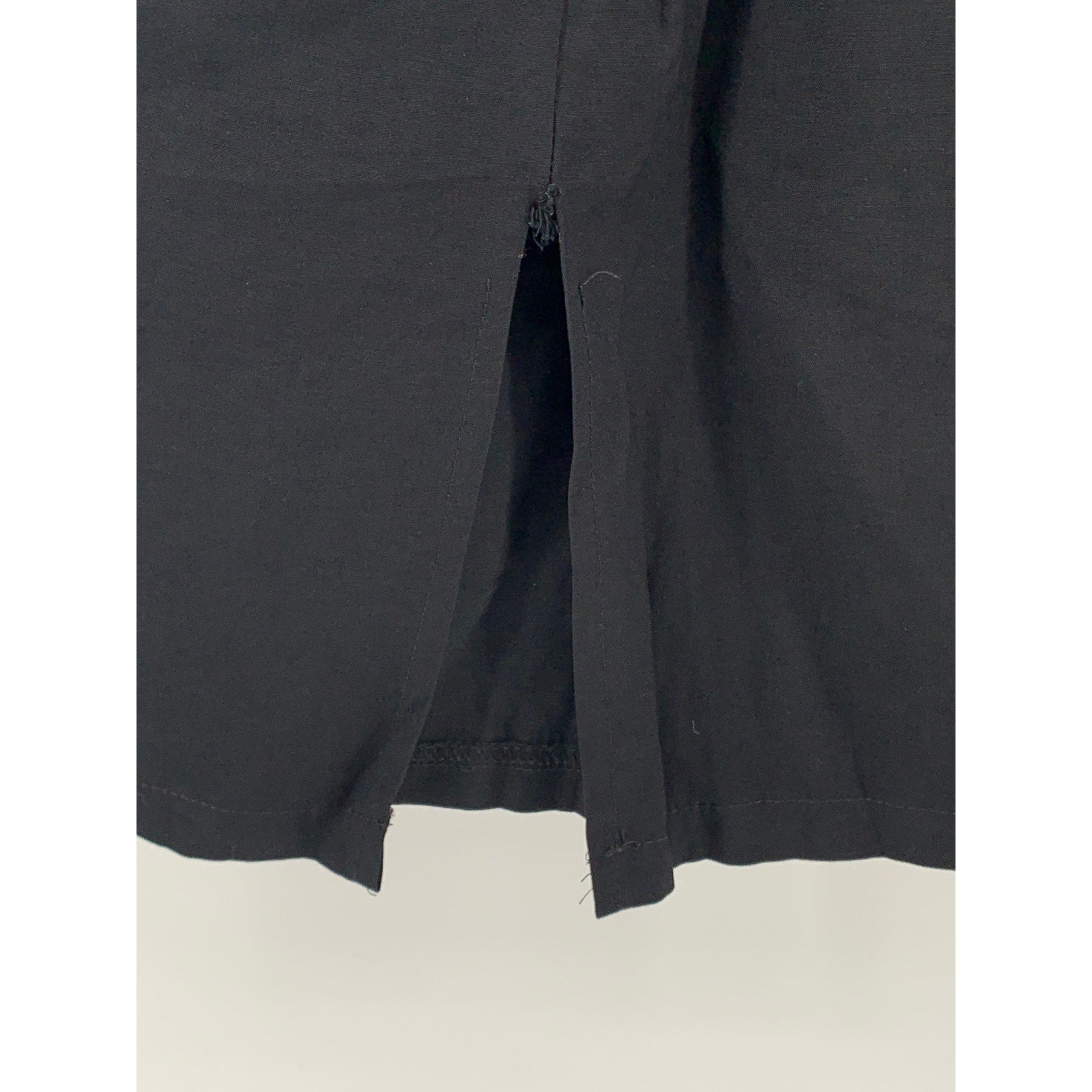 PAPAYA Women's Black Pull-On Relaxed Fit Ruffle-Waist Straight Skirt SZ S